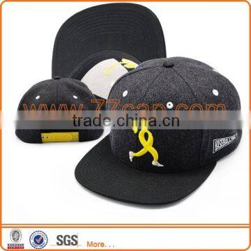 Hiqh Quality Wool Acrylic Snap back Cap Hat