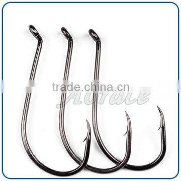 New special desire high strength carbon steel black wholesale fishing hook