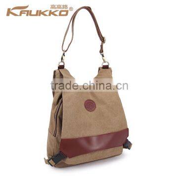 High Quality Canvas Shoulder Bag Convert to a Backpack From a Shoulder Bag Canvas Tote Bag for Girls photo-2