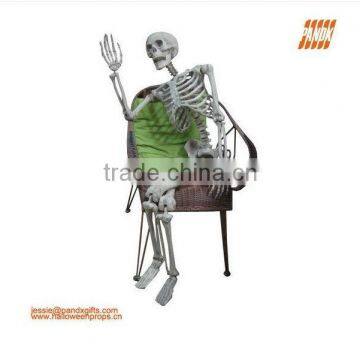 165cm scary plastic halloween skeleton