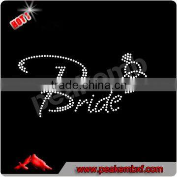 Beautiful Bride Hot Fix Rhinestone Motif For Garment