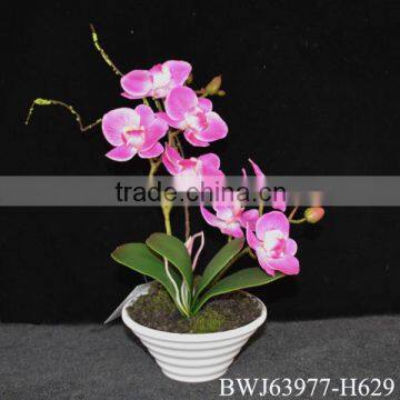 handmade fabric artificial butterfly orchid