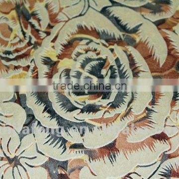 bronzing suede new design warp knitting fabric