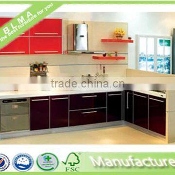 2014 wood kitchen cabinet/lacquer kitchen cabinet/stainless steel kitchen cabinet on sales