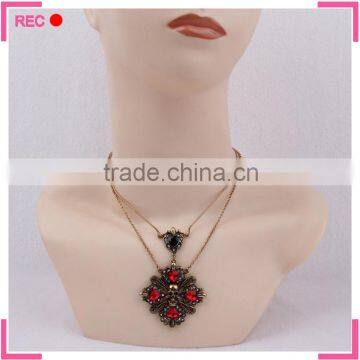 Fashionable new design necklace with skull decoration, jewelry fashion necklaces