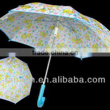 Promotion outdoor colorful fancy kids umbrella safely kids umbrella