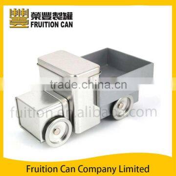 Truck Tin Box with Moving Wheels