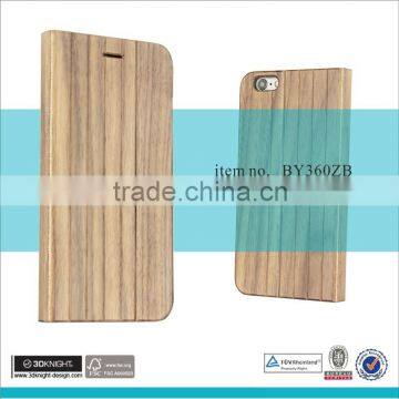 Premium Clear Wood Kelvar Flip Shock Proof Phone Case For Apple Iphone 6s photo-2