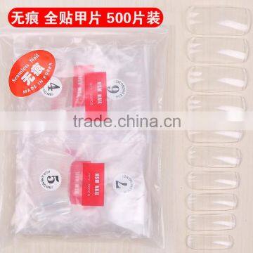 G1-001-C 500PCS KOREA HSM CLEAR FULL-COVER NAIL TIPS