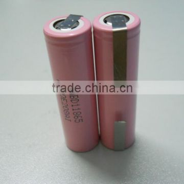 18650 battery lg d1 sdi icr18650d1 3000mah 3.7V battery cell with tabs