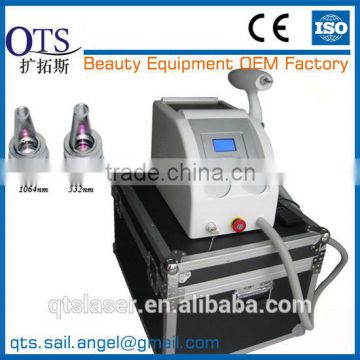 vertical beauty machine Nd yag tattoo remover / laser beauty machine has a long lifetime