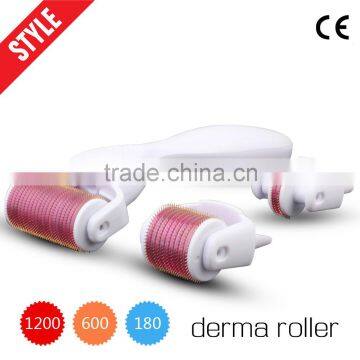 best anti aging wrinkle removal skin derma roller kit 3 in 1 with 600/180/1200 pins