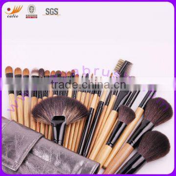 Natural Hair Brush Set with 28pcs Makeup Brushes