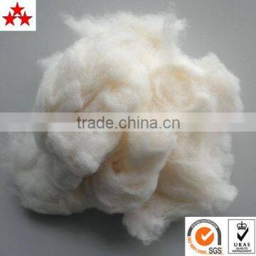 White and mix color combed goat hair 55-85mm