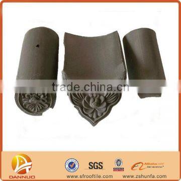 chinese classical building summit unglazed ornament roof tile manufacturer