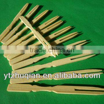 high quality bamboo fruit fork and spoon knife