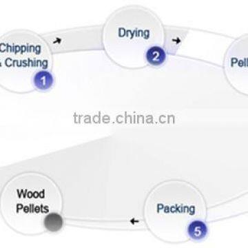 High Quality CE Complete Wood Pellet Production Plant for Sale