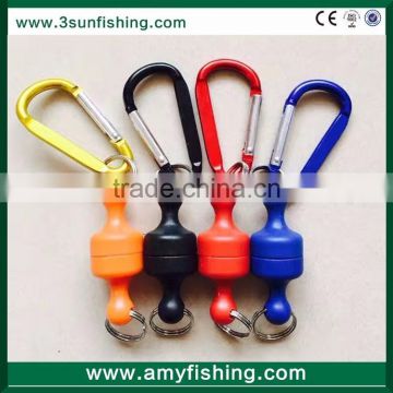 magnetic release for fly fishing tackle