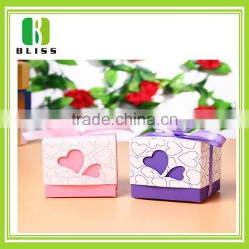 Beautiful creative design folding wedding candy sweet paper box