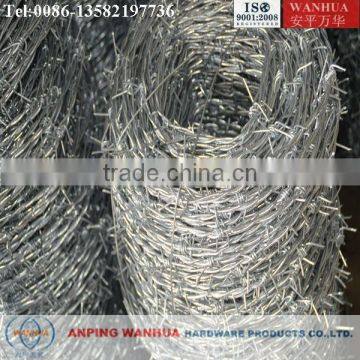 Galvanized Iron Barbed Wire ( Professional factory ISO9001)