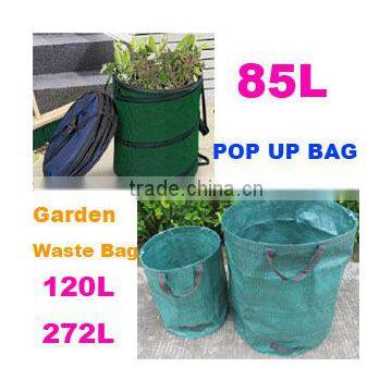 85L 120L 272L Useable Stand up Pop up Garden Waste Leaf Bin Bag Basket Sack