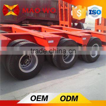 3 Axle Lowboy Flatbed Semi Trailer for Hot Sale photo-6