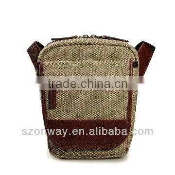 Fashion men canvas waist bag