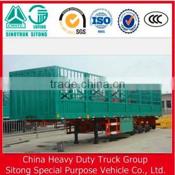 Hot Selling 3 Axle 60T Grid Fence Cargo Sheep Cattle Trailer photo-2
