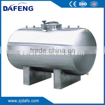 Horizontal Sainless steel storage tank