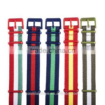 patterned design stripe wholesale nato strap /nylon nato watch strap ,changeable watch strap