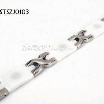 BIO Energy Engraved Titanium Stainless Steel Bracelet Jewelry photo-2