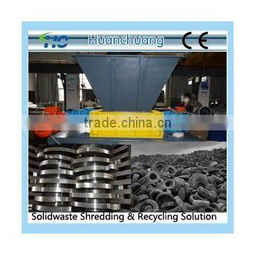 Scrap tire shredder
