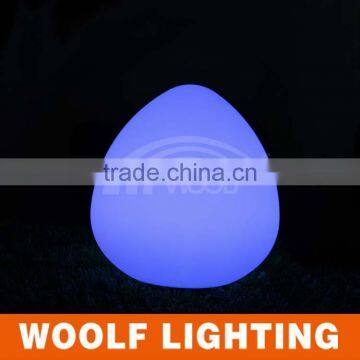 PE Plastic Rechargeable 16 Colors RGB Waterproof LED Peach Light photo-2