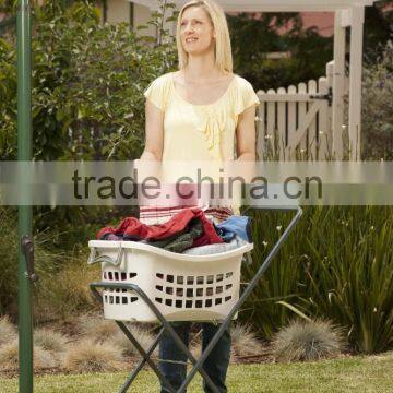 NEW Laundry Basket Trolley Cart With Wheels - Laundry Helper Clothes Folding photo-2