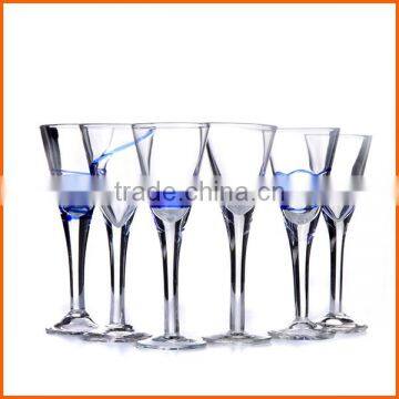 Clear shot glass souvenirs with stem