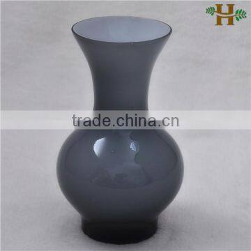 Small Grey Glass Vase