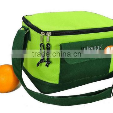 CY153 Lunch Tote Bag Box Cooler Bag, Silver Interior and Long Handles, Picnic Cold Drink Insulation Bag Cooler Bag Freezable