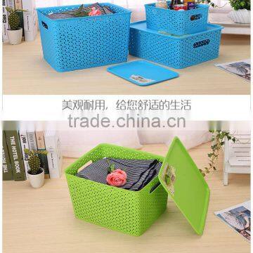 N518 House Hold Plastic Storage Box Big Storage Organizer Home Storage Basket photo-4