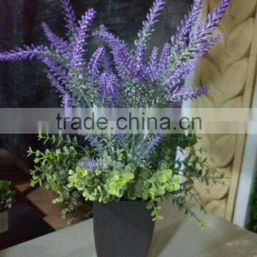SJ030912 Potted Artificial Lavender Bonsai Lavander photo-5