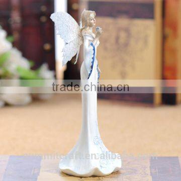 Pure White Resin Slim Fairy Figures photo-3