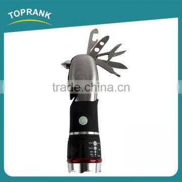 Bulk Promotional Emergency Stainless Steel Long Range High Power Tactical Led Flashlight photo-2