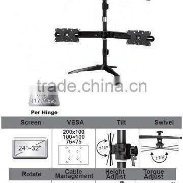 2016 Aluminum Desk Quad LCD monitor arm stand mount