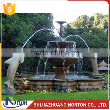 Large dolphin water marble fountain for sale NTMF-026LI