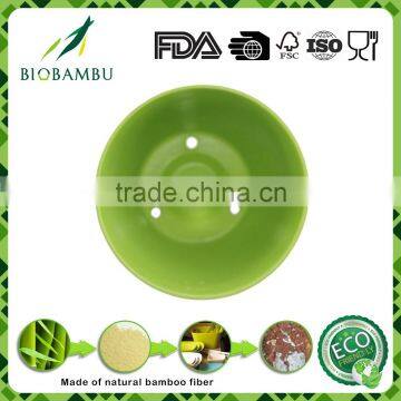 Low Price Best Design Eco-friendly Bamboo Fiber Flower Pot Seeding Pot photo-2