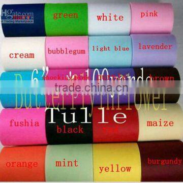 6inch tulle COLORFUL TULLE BRIGHT COLOR HIGH QUALITY