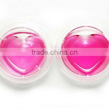 50ml double wall glass cup