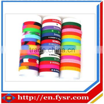 2016 new promotion 20cm silicone bracelet for publicity