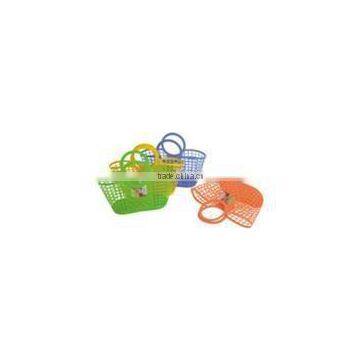 PE Plastic Basket With Handle/Storage Basket/food Basket photo-2