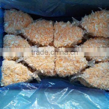 New produced breaded cod fish frozen products for export