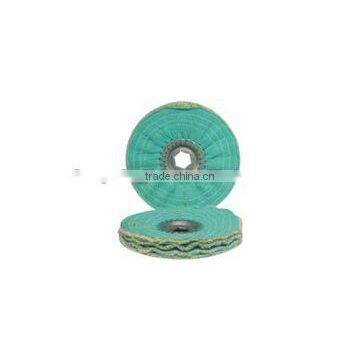 cheaper price bias open sisal cotton polishing wheel ,bias cloth buff wheel